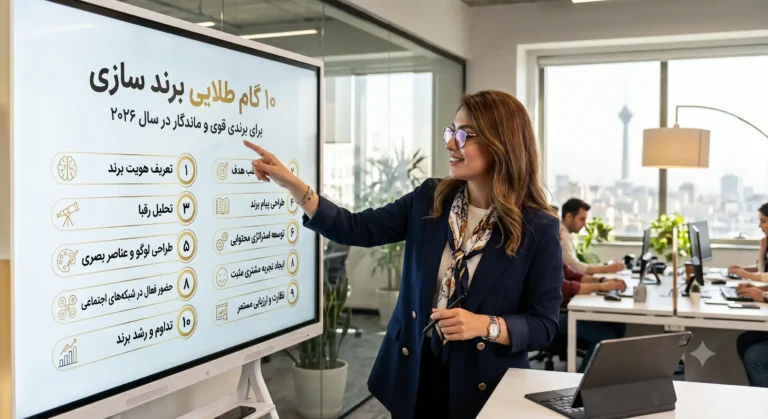 ۱۰ گام طلایی برند سازی برای برندی قوی و ماندگار در سال 2026